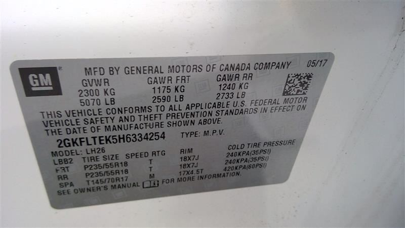 Used 6T45 AWD 6-Speed Automatic Transmission 71,526 Miles – 2015-2017 Chevy Equinox GMC Terrain 2.4L