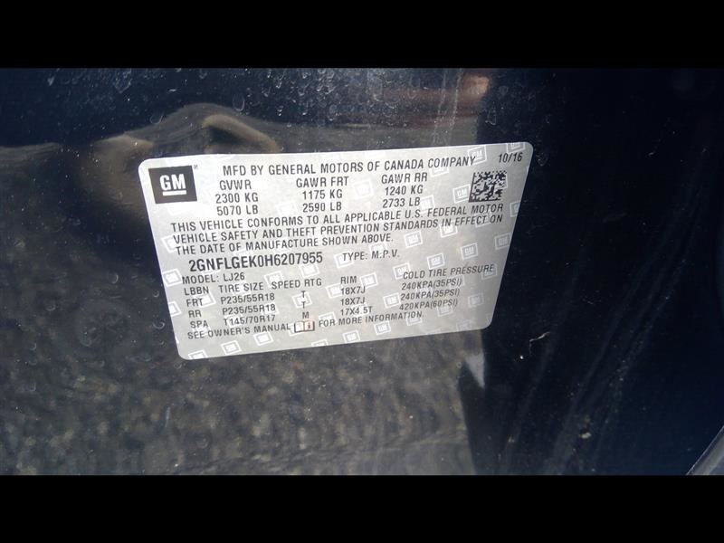 Used 2015-2017 GM 6-Speed Automatic Transmission (6T45 AWD) – 86,223 Miles