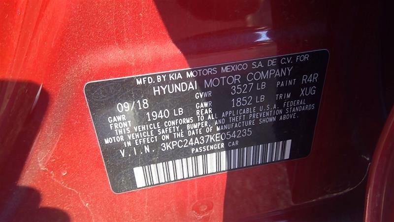 Used 2018–2019 Hyundai / Kia 6-Speed Automatic Transmission – 76,300 Miles