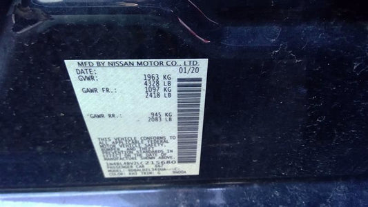 Used CVT Automatic Transmission 66,890 Miles – Nissan Altima 2019-2025 2.5L FWD