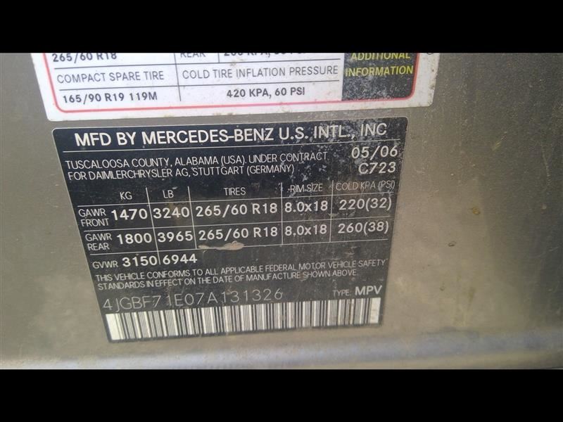 Used 2007 Mercedes-Benz 7-Speed Automatic Transmission (722.904) – 185,571 Miles