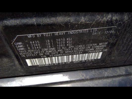 Used 2010 Subaru Legacy CVT Transmission – 174,171 Miles (TR690)