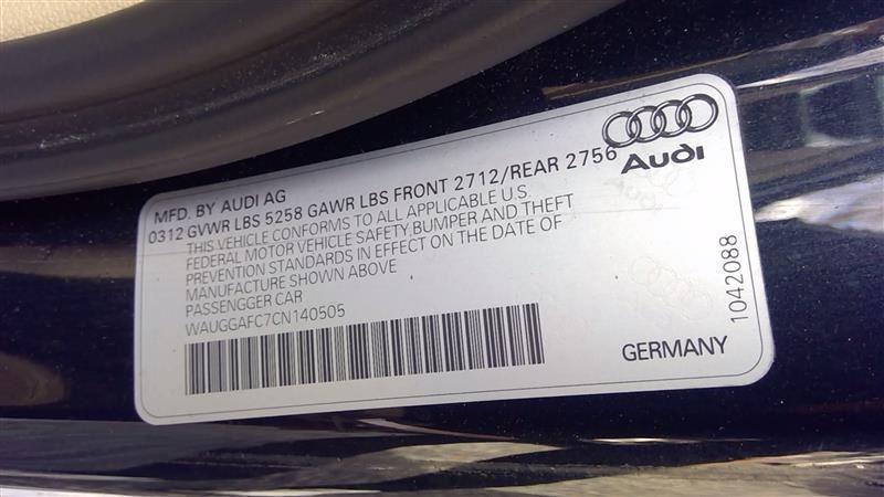 Used 2012-2015 Audi A6 A7 3.0L 8-Speed Automatic Transmission – 197,328 Miles