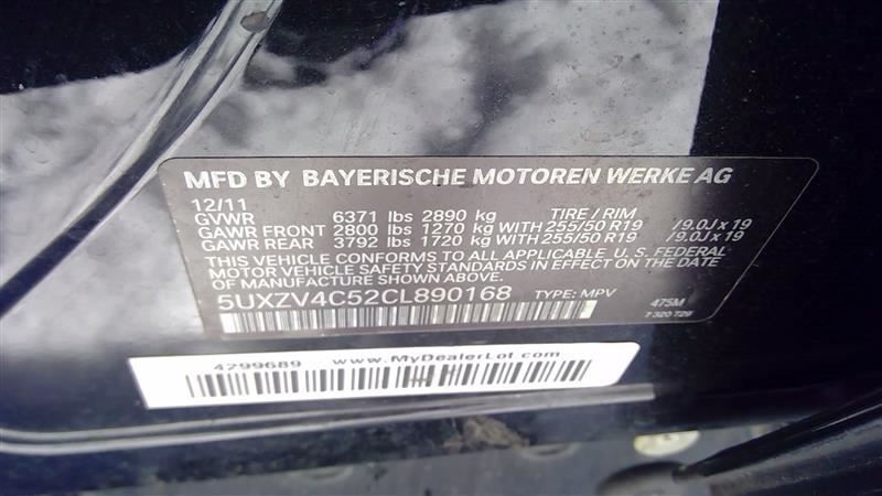 Used 8-Speed Automatic Transmission 107,444 Miles – 2011-2013 BMW X5 X6 xDrive35i 3.0L Turbo GA8HP45Z