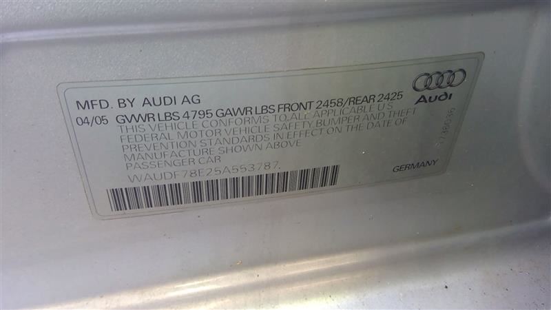 Used 2005-2006 Audi A4 Automatic Transmission – HHL – 6-Speed