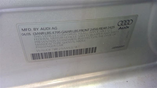 Used 2005-2006 Audi A4 Automatic Transmission – HHL – 6-Speed