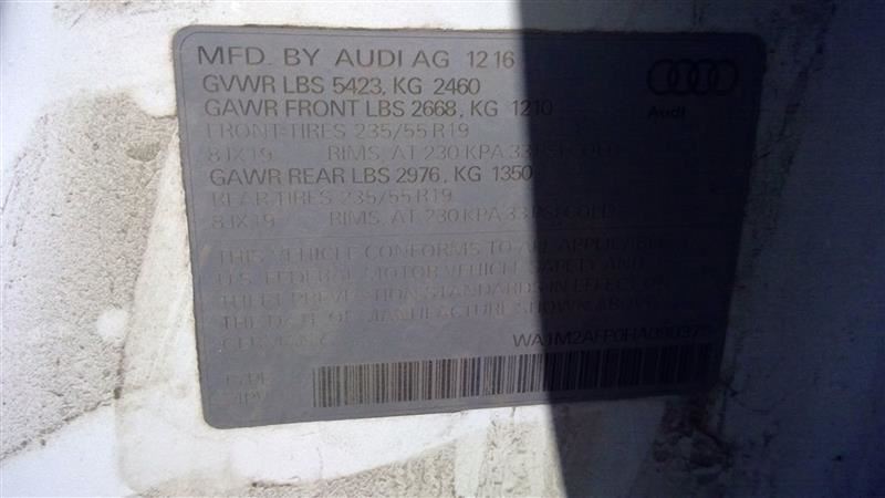 Used 2015-2017 Audi Q5 2.0L 8-Speed Automatic Transmission – 43,369 Miles