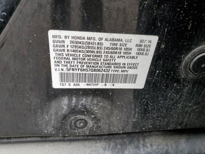 Used Temperature Control – 2016-2018 Honda Pilot 89,425 Miles
