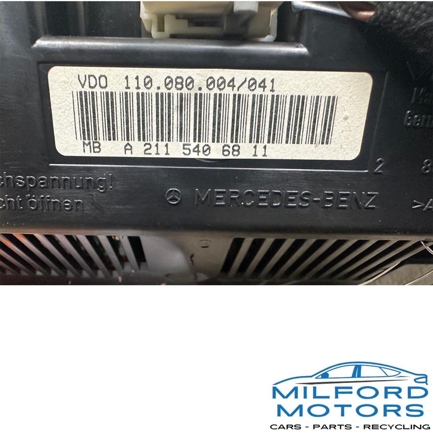 OEM 2003-2006 Mercedes-Benz E320 E500 Instrument Gauge Cluster Speedometer 2115406911 138K Miles