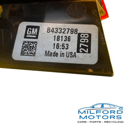 Left Tail Lamp — 2017–2019 Chevrolet Cruze Sedan — 82,887 Miles