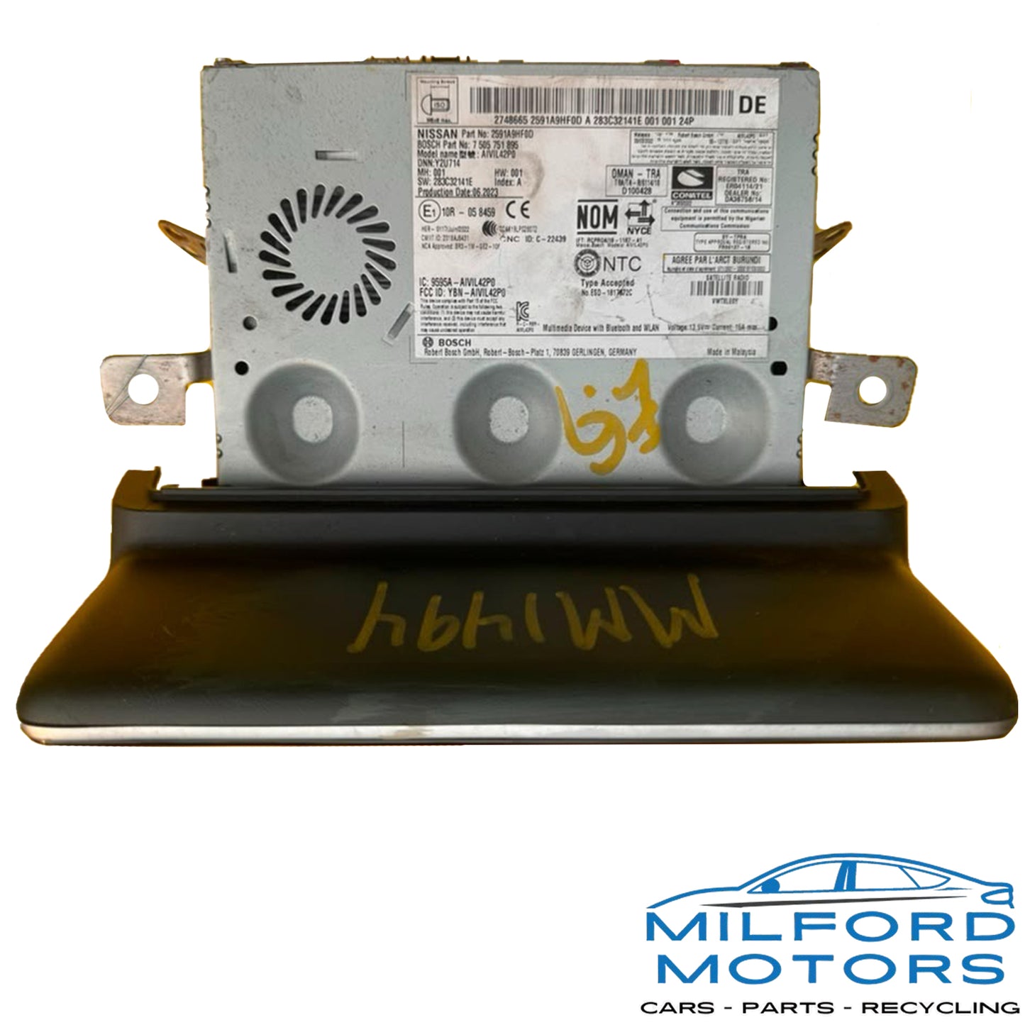 Used OEM Radio Audio Display & Receiver – 2024–2025 Nissan Altima