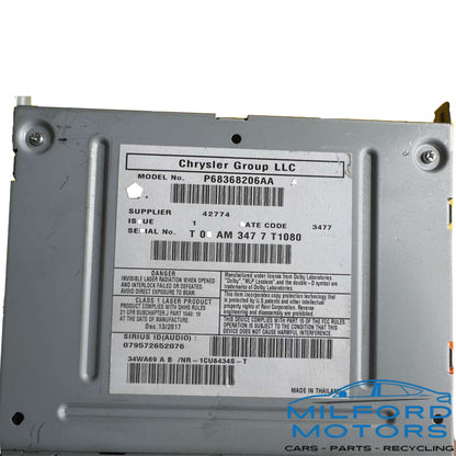 Used OEM Radio Audio Receiver w/ Navigation 6.5" Touchscreen RHB – 2012–2020 Dodge Grand Caravan Chrysler Town & Country – 68485778AA