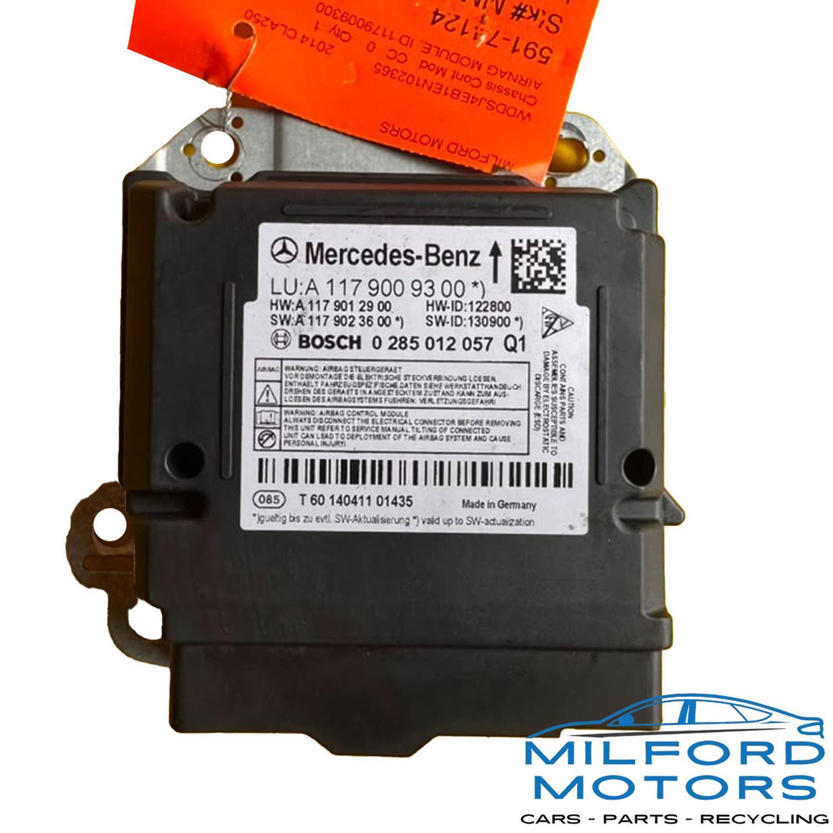 Used 2014-2015 Mercedes-Benz SRS Occupant Restraint Control Module / Air Bag Control Module
