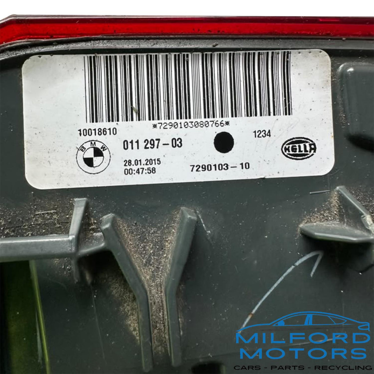 Used OEM Left Driver Side Quarter Panel Mounted Tail Light – BMW X5 2014–2018 – 81,000 Miles