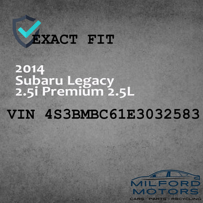 Driver Chrome Inner Accent LED Headlight Assembly Fits 2013-2014 Legacy 2.5L