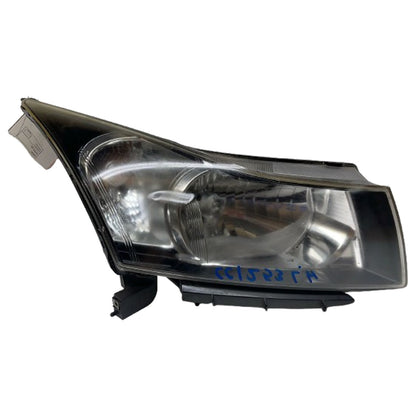 Driver Headlight with Chrome Bezel Fits 2011-2012 Chevrolet Cruze ECO Sedan 1.4L