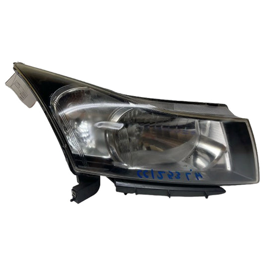 Driver Headlight with Chrome Bezel Fits 2011-2012 Chevrolet Cruze ECO Sedan 1.4L