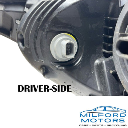 Driver Headlight with Chrome Bezel Fits 2011-2012 Chevrolet Cruze ECO Sedan 1.4L