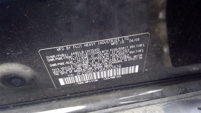 Driver Side Headlamp Assembly Halogen Fits 2009-2013 Subaru Forester 2.5L