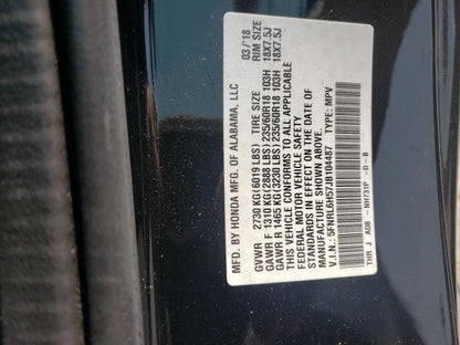 Driver Halogen w/ LED Headlamp Assembly Fits 2018-2020 Honda Odyssey EX 3.5L