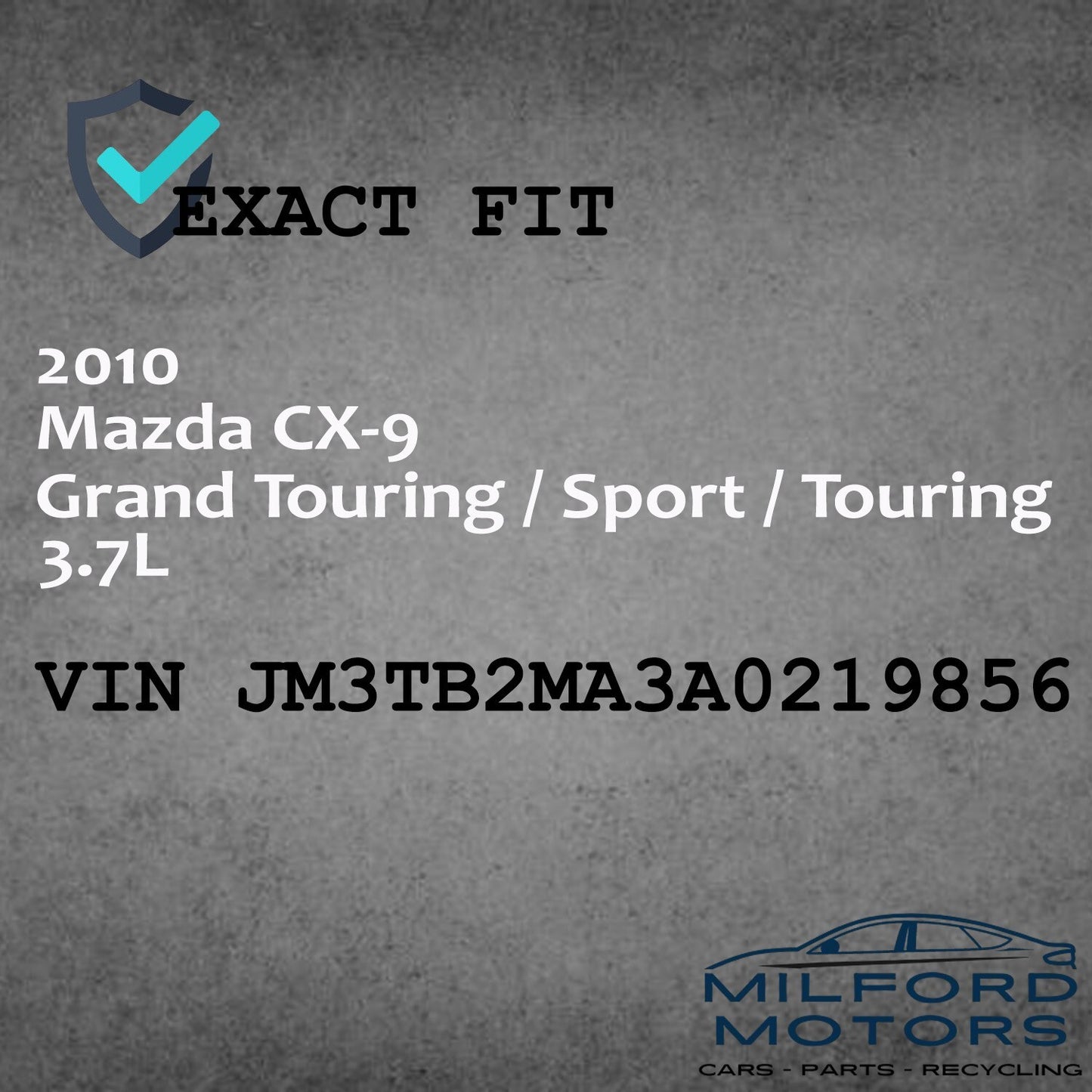 Driver Side HID/Xenon Headlight Assembly Fits 2010-2012 Mazda CX-9 3.7L