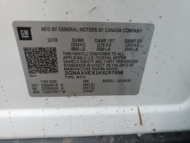 Black Manual Temperature Control Fits 2018-2019 Chevrolet Equinox LT 2.0L