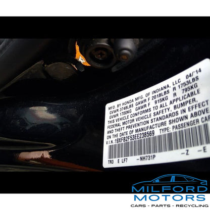 Driver Side Headlamp Assembly Fits for 2013-2015 Honda Civic 1.8L