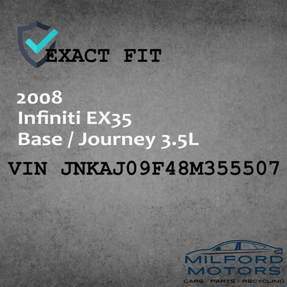 Driver Side Headlight Assembly Halogen Fits 2008 Infiniti EX35 3.5L