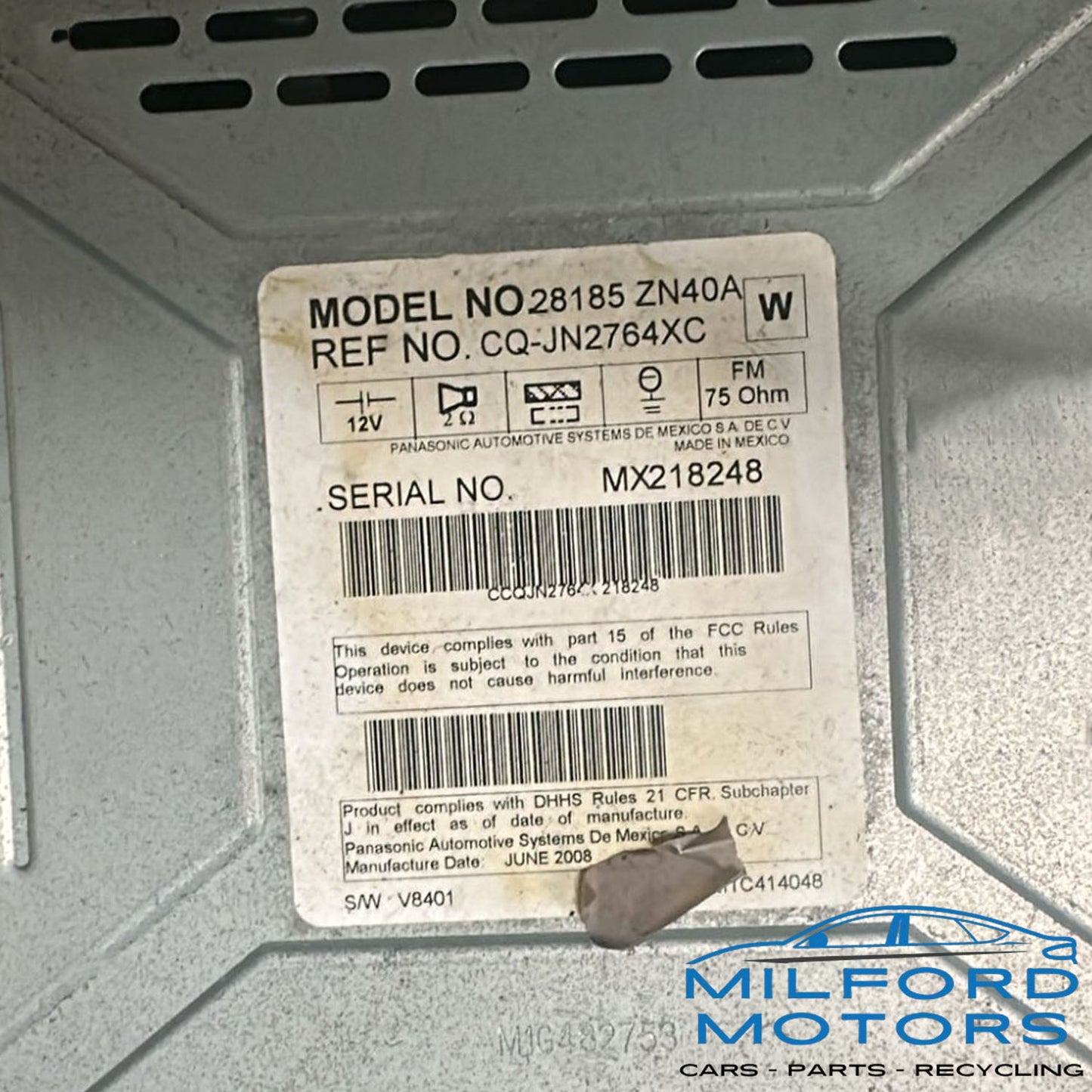 Black Manual Temperature Control Fits 2007-2008 Nissan Altima 2.5L