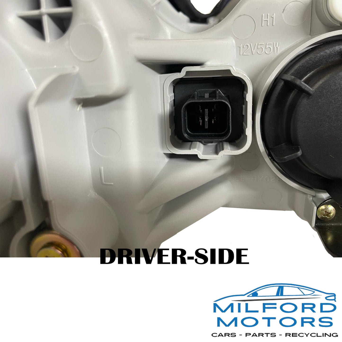 Driver Side LED Headlight Assembly 2002-2005 Hyundai Sonata Sedan 2.7L