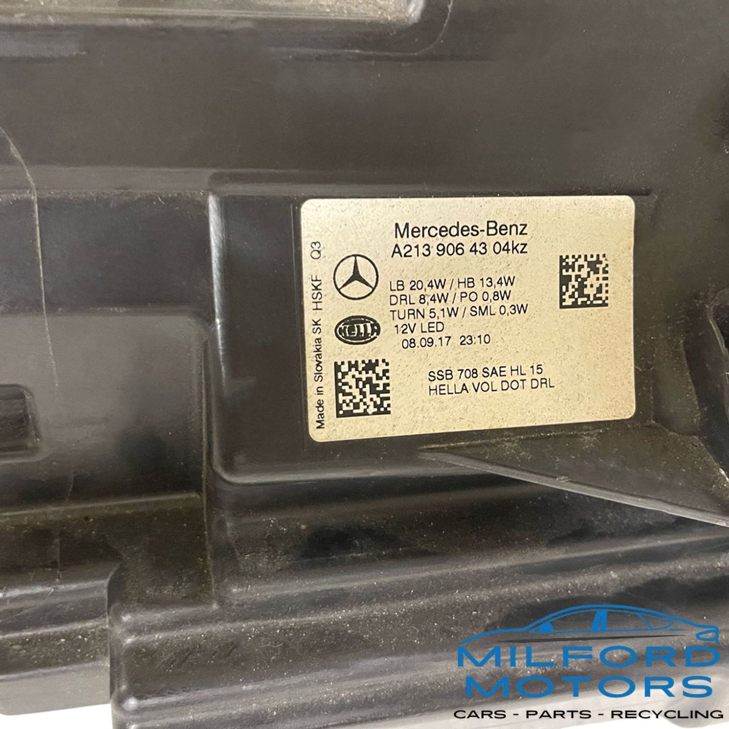 Driver Side LED HeadLamp Assembly Fits for 2017 Mercedes-BenzE400