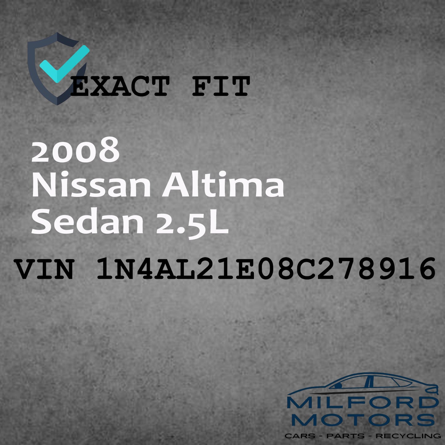 Driver LED Headlamp Assembly Halogen Foggy Fits 2007-2009 Altima Sedan 2.5L
