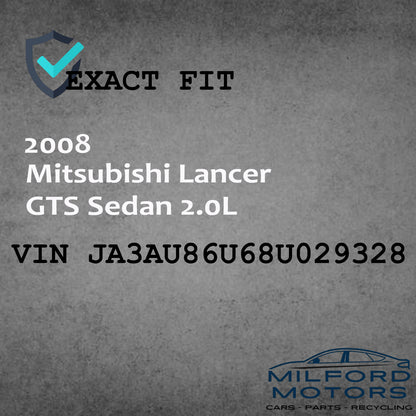 Passenger Side Halogen Headlight Assembly Fits 2008 Mitsubishi Lancer 2.0L