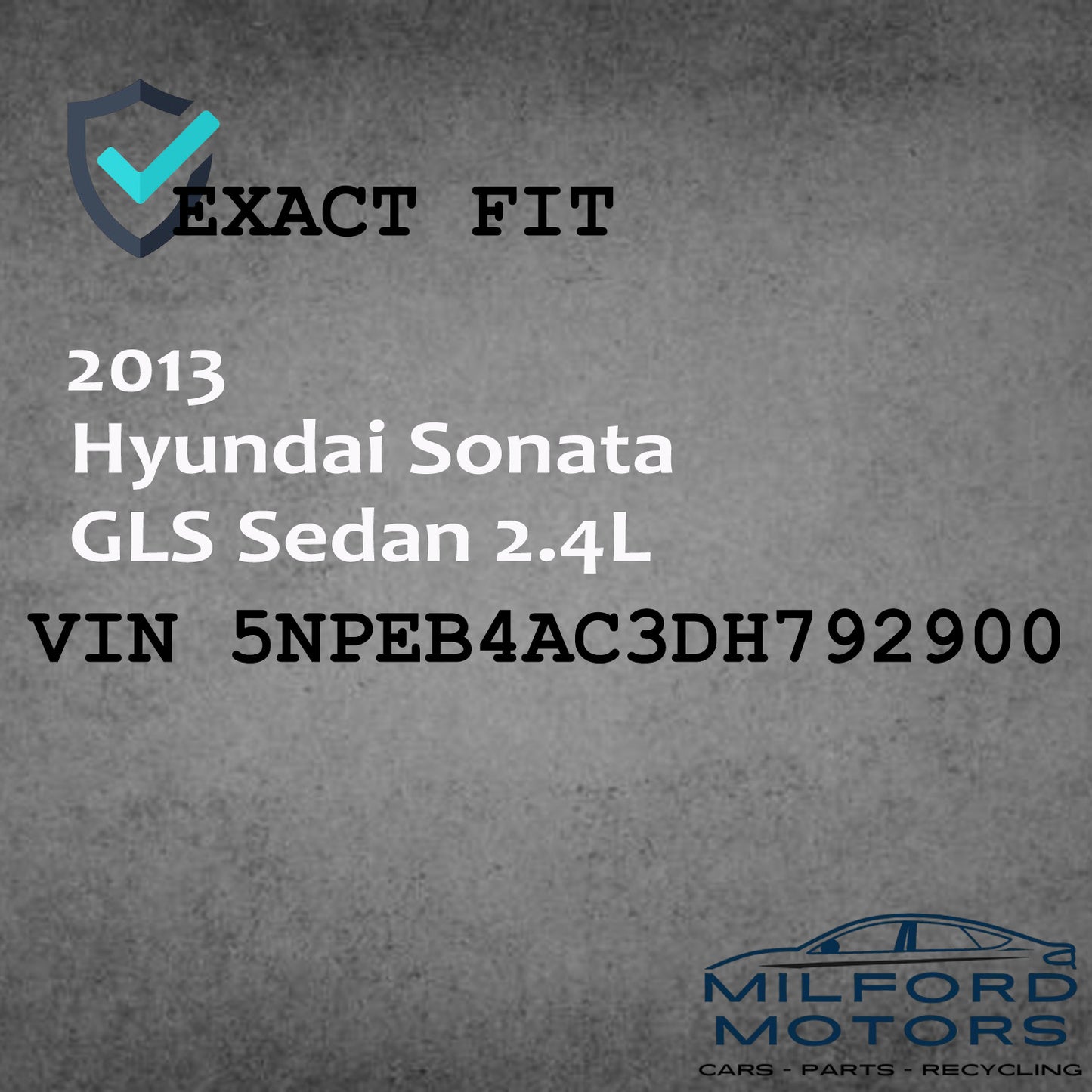 Passenger Side Halogen Headlight Assembly Fits 2011-2014 Sonata GLS 2.4L