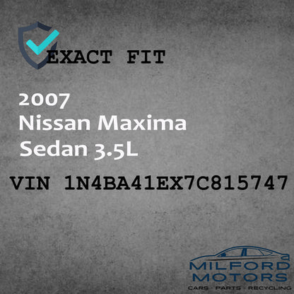 Passenger Side HID Headlight Assembly 2007-2008 Nissan Maxima Sedan 3.5L