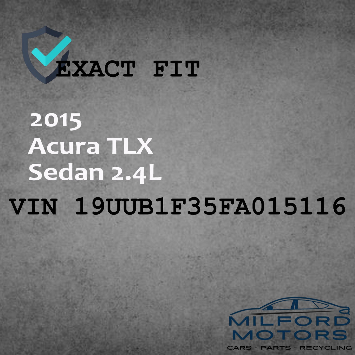 Black Interior Rear View Mirror w/ Auto Dimming Fits 2015-2018 Acura 2.4L