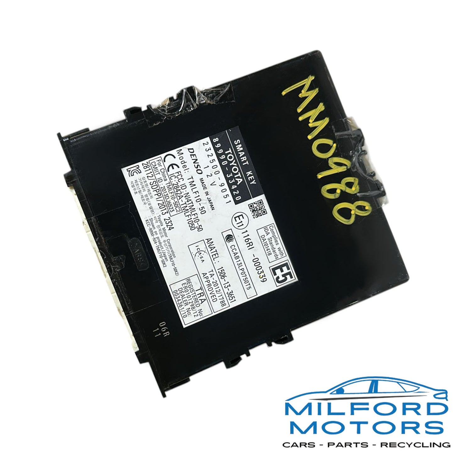 ANTI-THEFT LOCKING CONTROL MODULE 2014 LEXUS ES350 3.5L FWD AT CHASSIS ECM