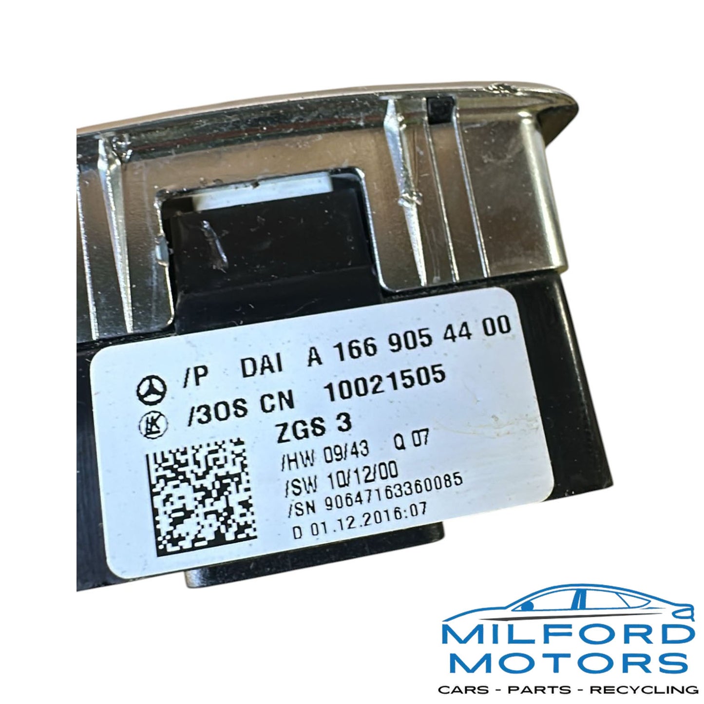 OEM Mercedes Power Window Master Switch Driver Side A2128208310 W204 W212