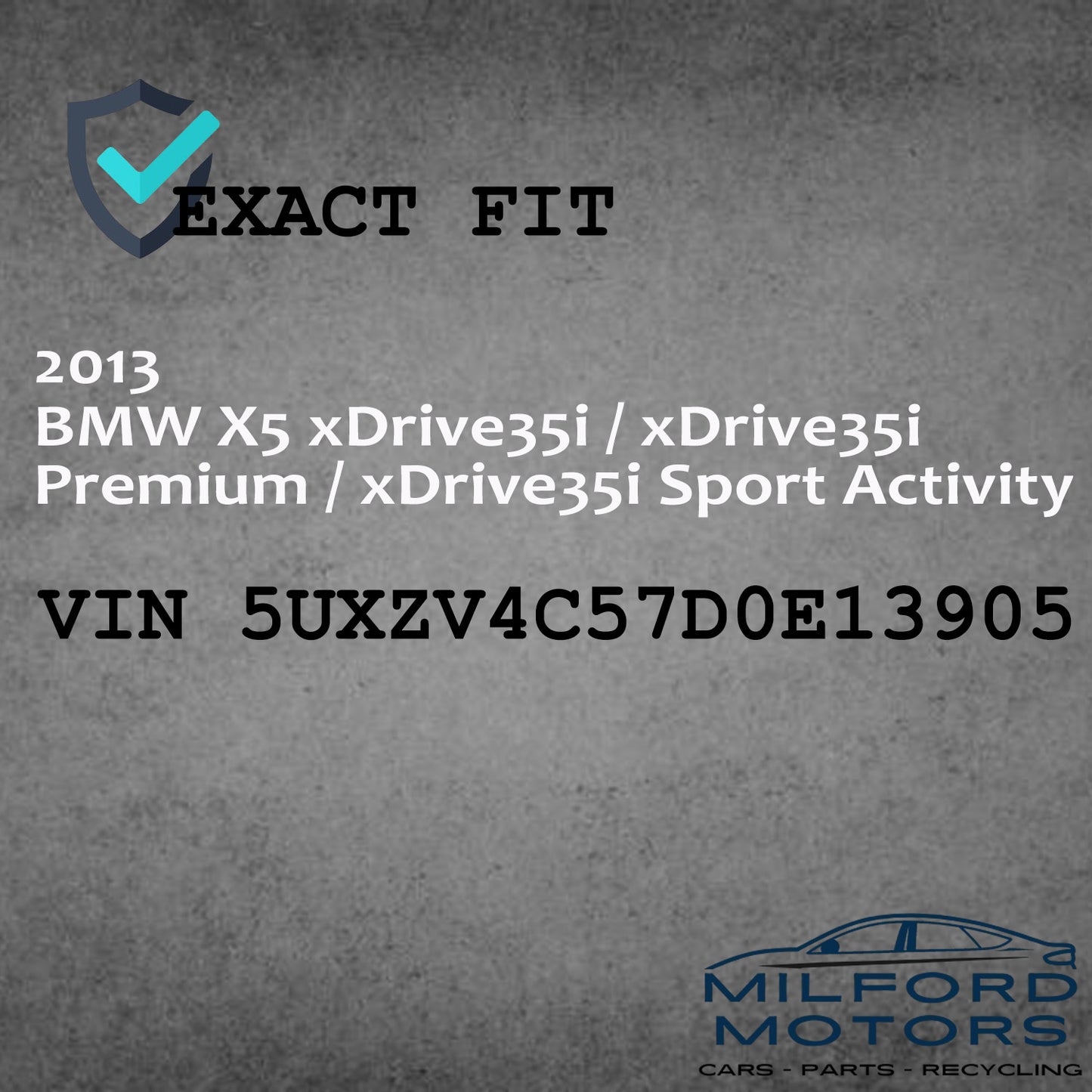 Used Driver-Side Adaptive/Xenon Headlight Assembly Fits 2012-2013 BMW X5 3.0L