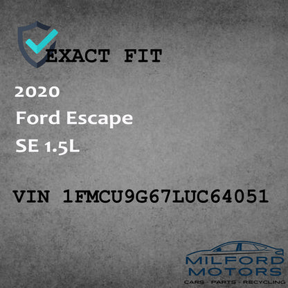 Used Driver Sun Visor with Illumination Fits 2020 Ford Escape SE 1.5L