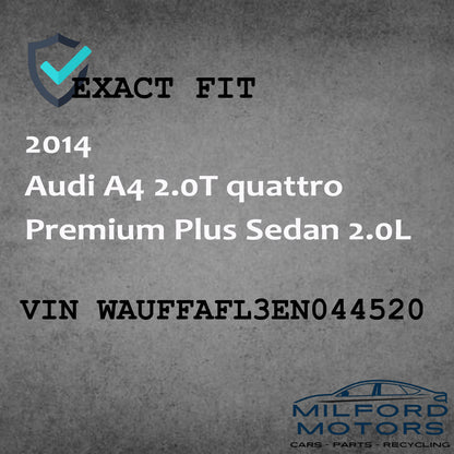 Used Driver Side Sun Visor Roof Illuminated Fits 13-2016 Audi A4 2.0T Sedan 2.0L