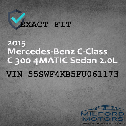 Used Engine Cabin Fuse Box Fits 2015 Mercedes-Benz C300 4MATIC Sedan 2.0L