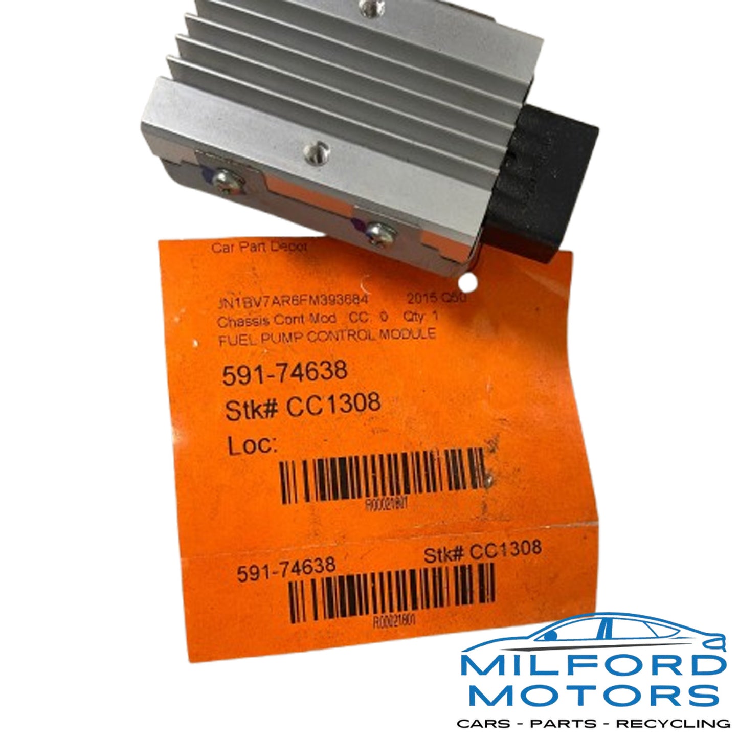 USED Chassis Fuel Pump Control Module  Fits 2014-2015 Infiniti Q50 Sedan 3.7L