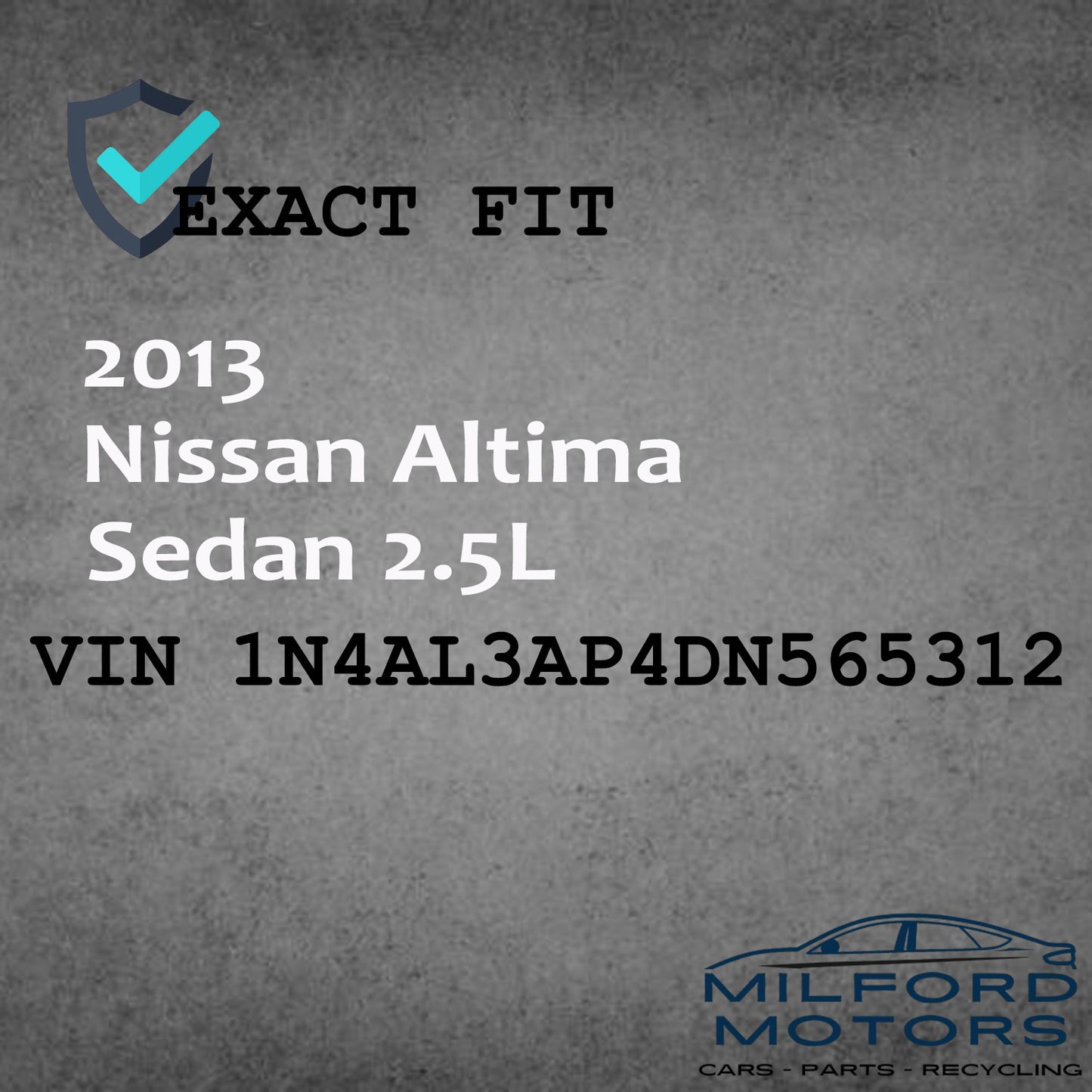 USED Instrument Speedometer Head/Cluster -2013 Nissan Altima Sedan 2.5L (40K K)