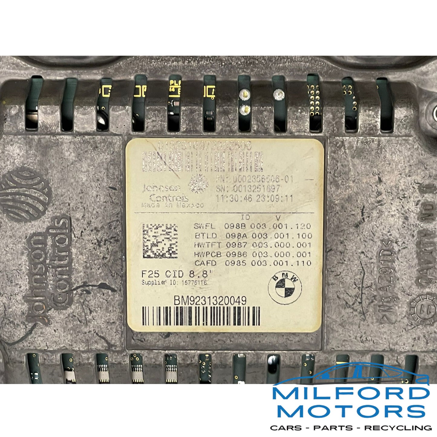 Used Info-GPS- TV Screen w/ 8.8" Display Screen - 2012 BMW X3 xDrive28i 3.0L