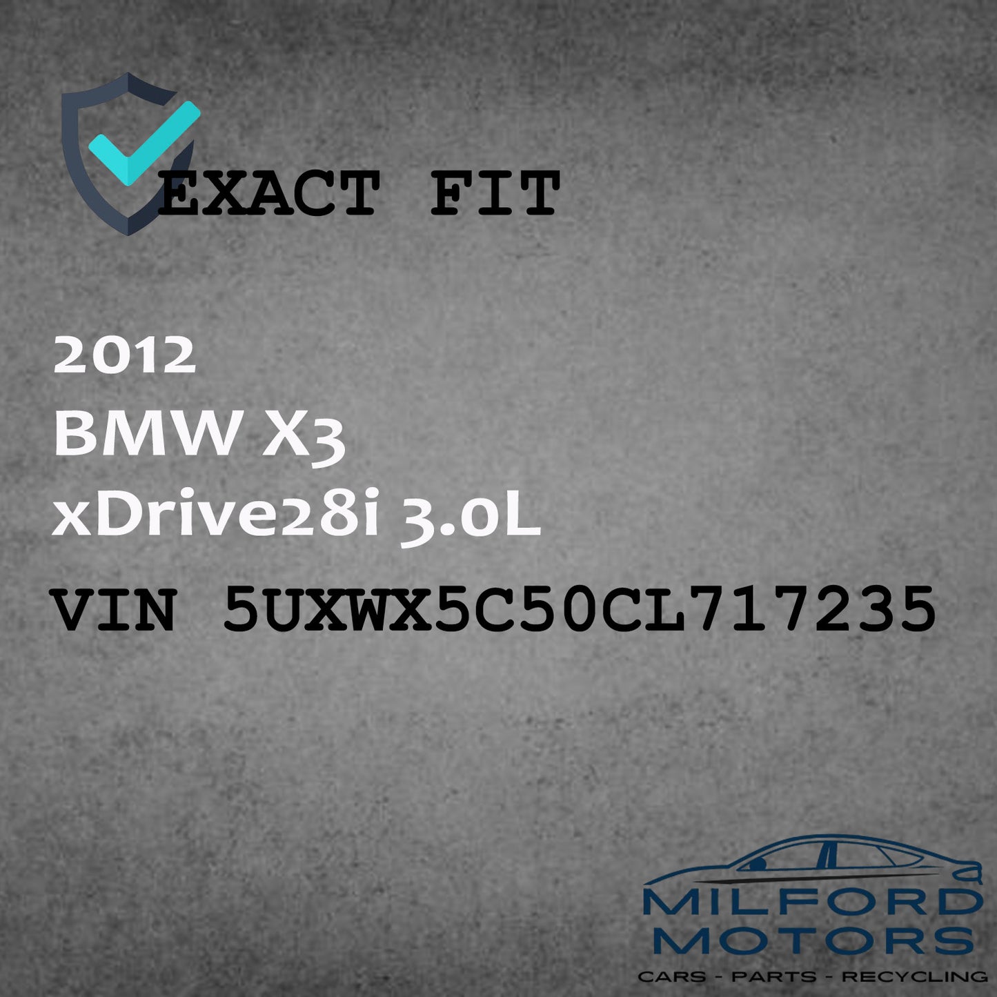 Used Info-GPS- TV Screen w/ 8.8" Display Screen - 2012 BMW X3 xDrive28i 3.0L