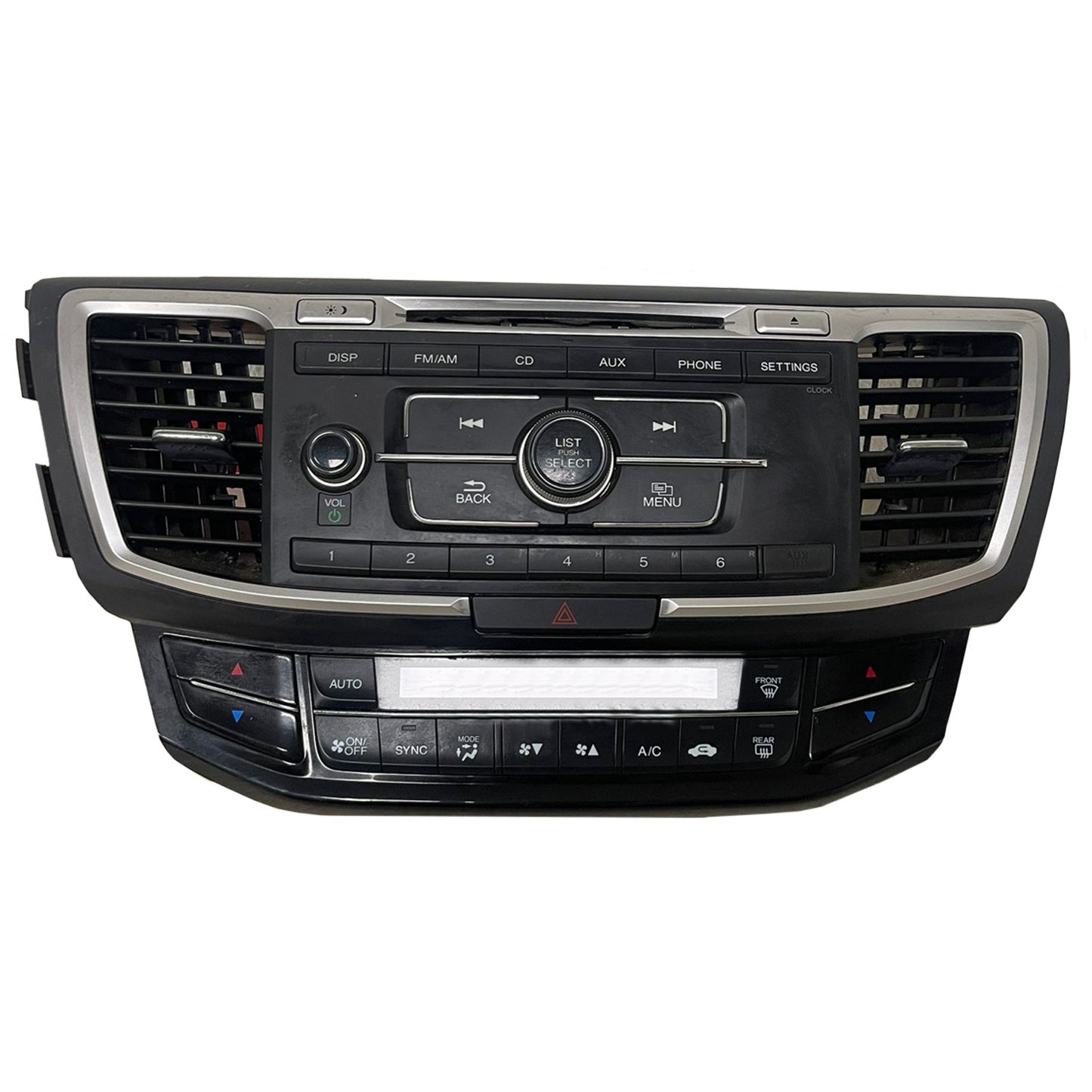 Audio Equipment Radio 2016 2017 Honda Accord US Market