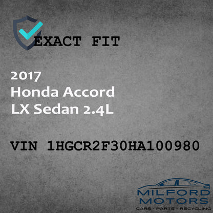 Audio Equipment Radio 2016 2017 Honda Accord US Market