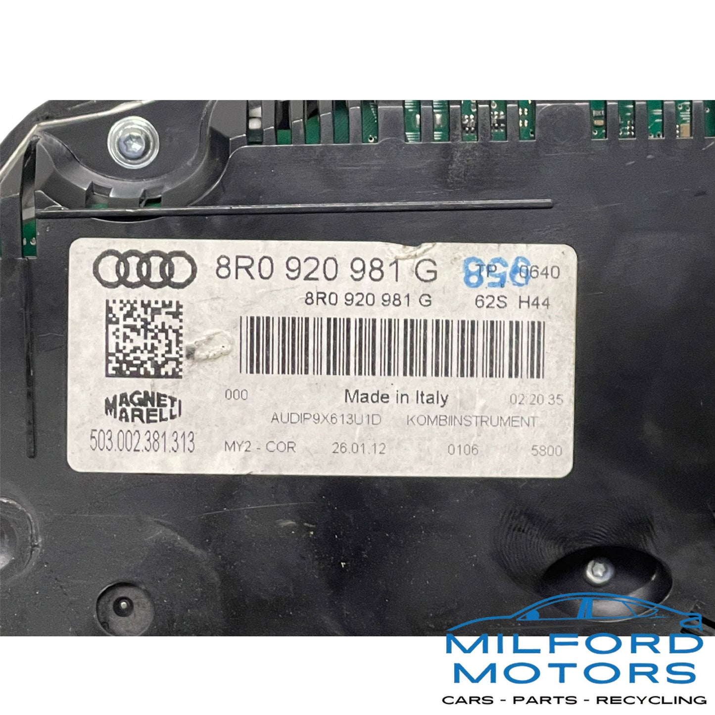 USED Instrument Speedometer Head/Cluster-2011-2012 Q5 quattro Premium Plus 2.0L