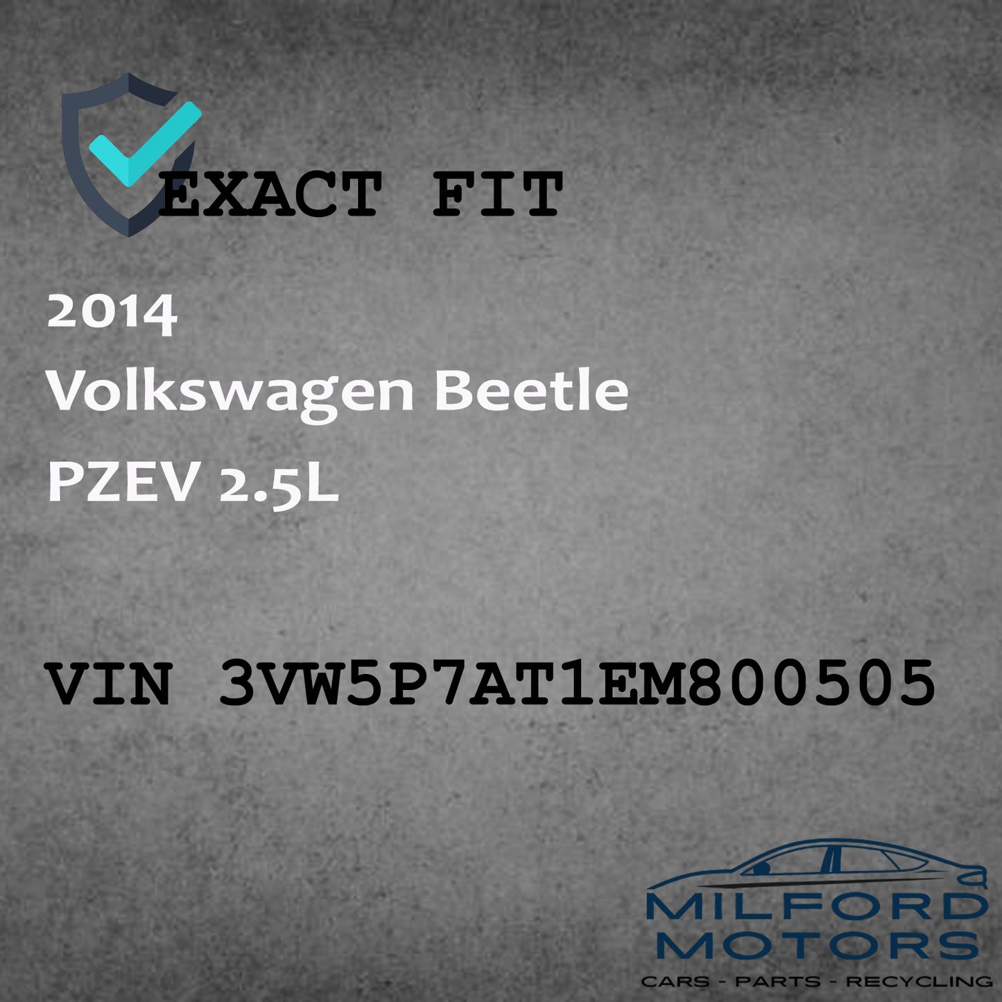 OEM Temperature Control Heated Seats Single Zone 2012-2016 VW Beetle PZEV